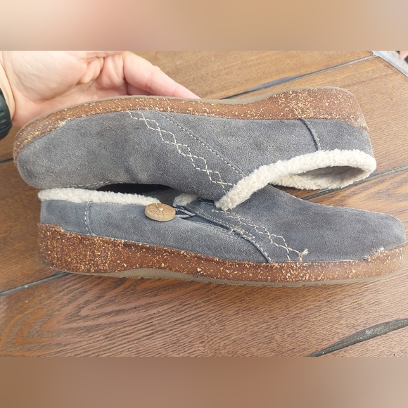 Earth Origins Aurora Johanna Grey Suede Clogs Sz 8.5 - Picture 4 of 9